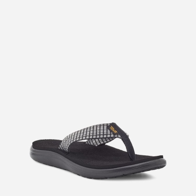 Teva Voya - Women's Teva Flip Flops - Black / Multicolor | India (NQZF47312)